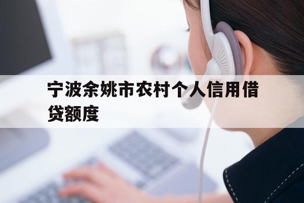 宁波余姚市农村个人信用借贷额度