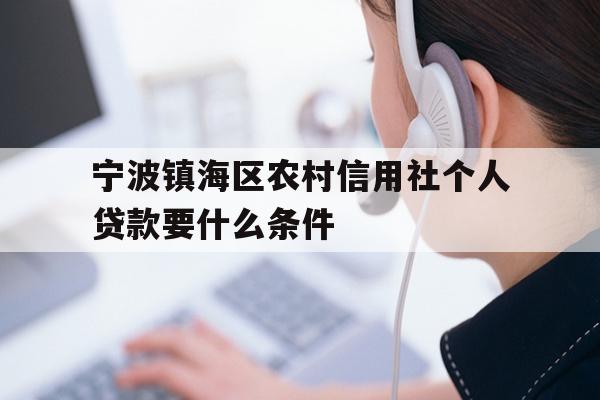 宁波镇海区农村信用社个人贷款要什么条件